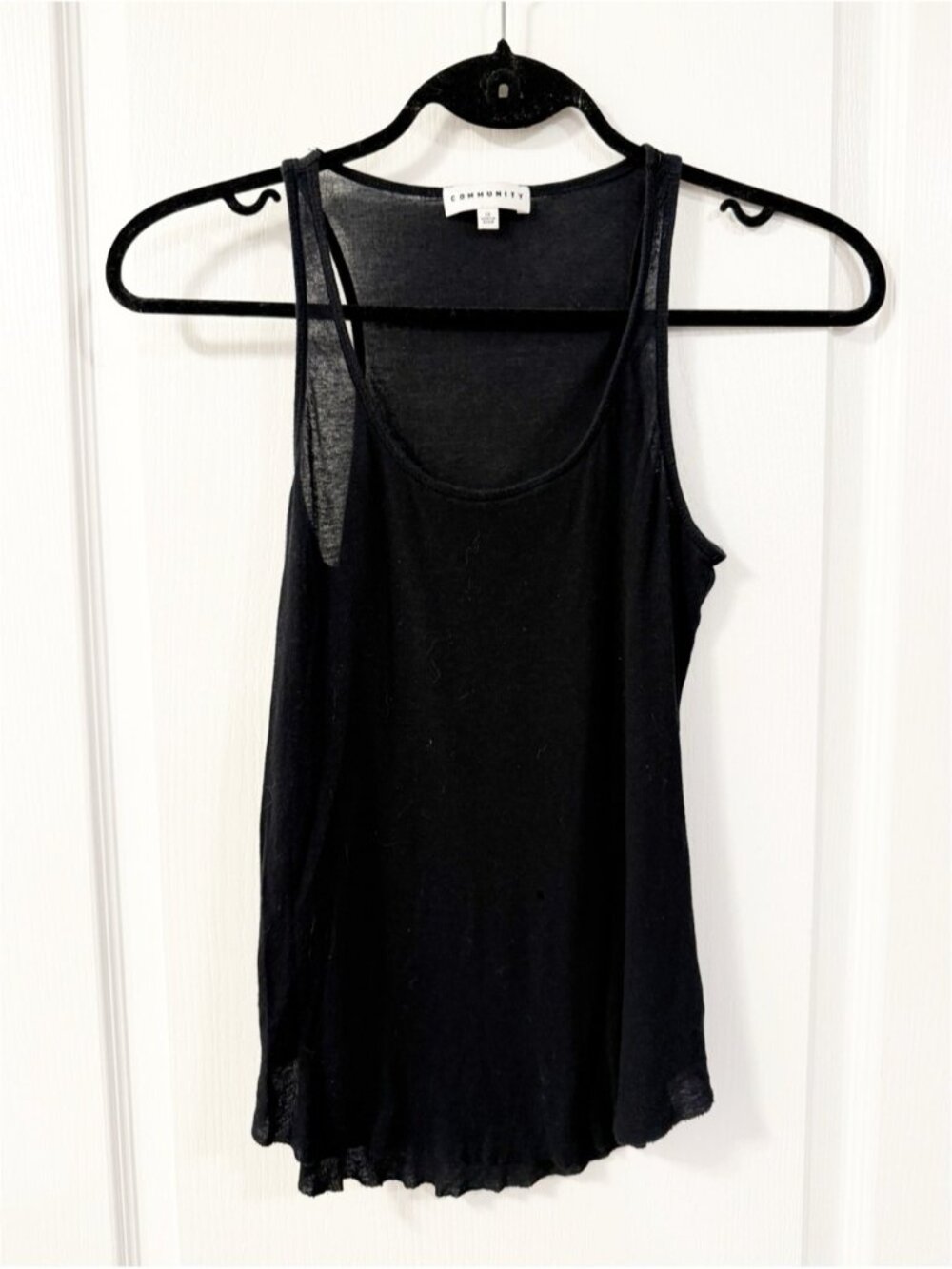 Aritzia Women's Tank Top Black Size XS Neutral Causal Basic Summer Whimsigoth